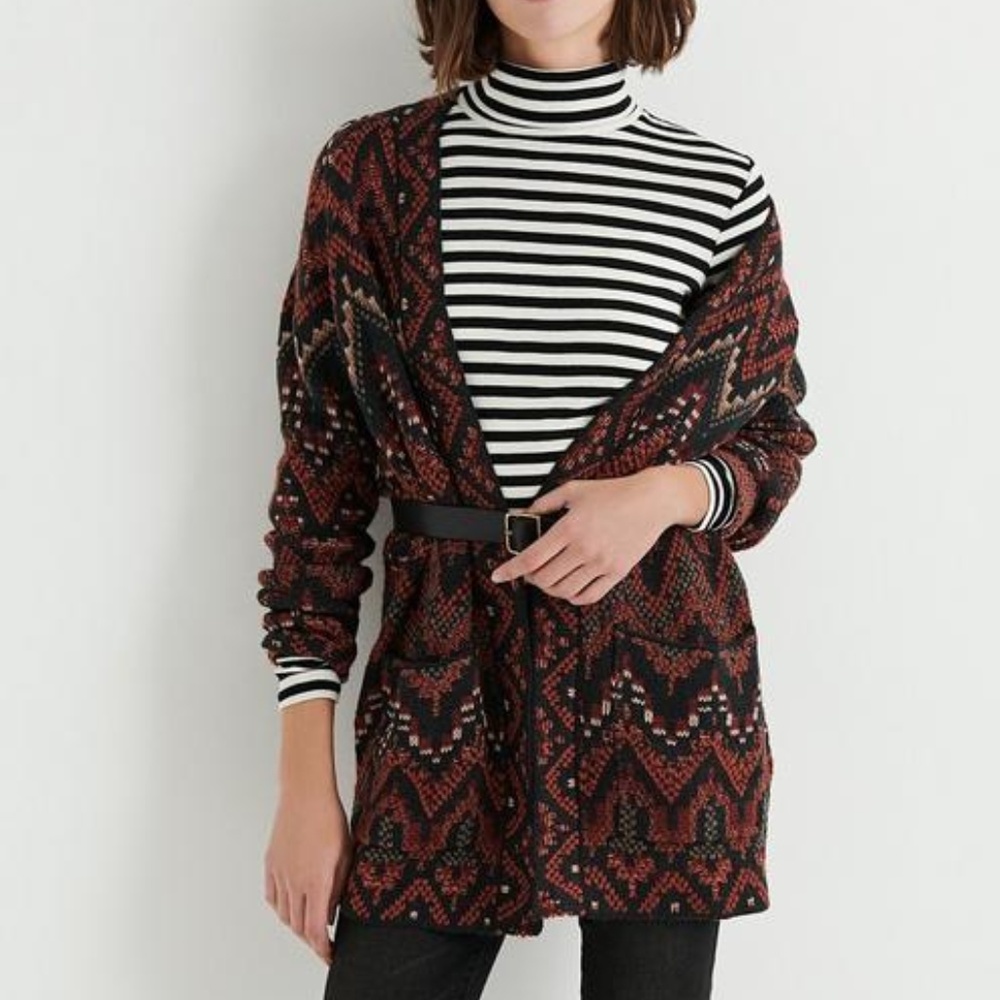 Lucky Brand Ikat Cardigan